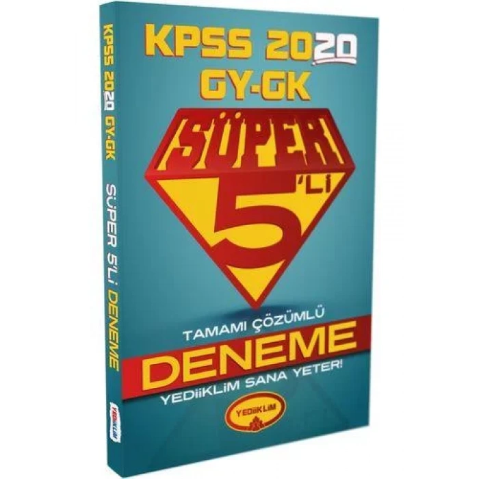 YEDİİKLİM KPSS GYGK SÜPER 5Lİ TAM. ÇÖZ. DENEME