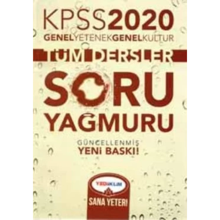 YEDİİKLİM KPSS GY GK TÜM DERSLER SORU YAĞMURU 2020