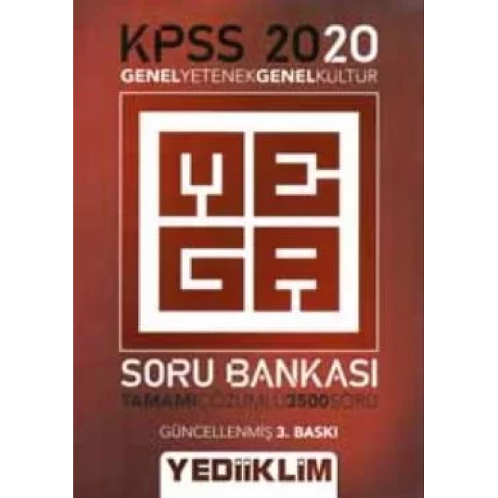 YEDİİKLİM KPSS GY GK TAMAMI ÇÖZÜMLÜ MEGA 2020