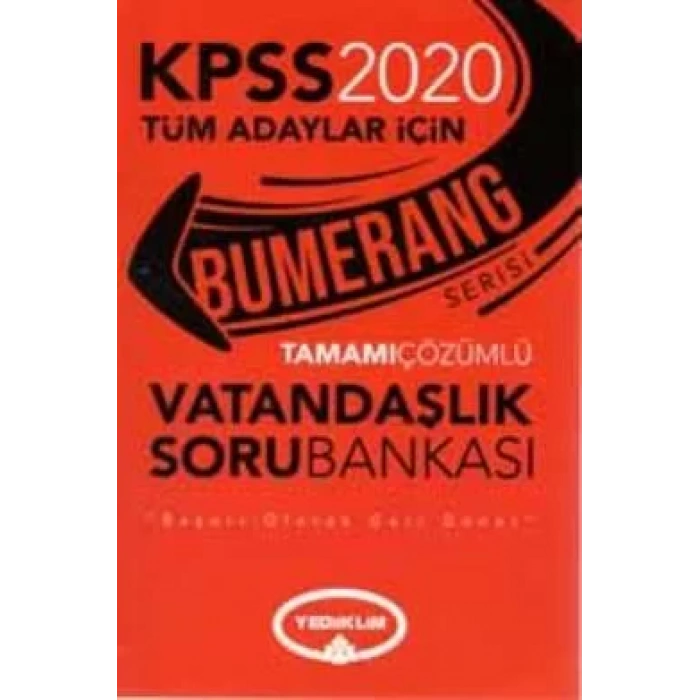 YEDİİKLİM KPSS BUMERANG TAM. ÇÖZ. VATANDAŞLIK SB