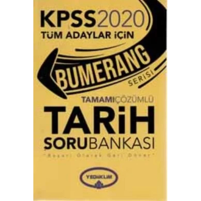 YEDİİKLİM KPSS BUMERANG TAM. ÇÖZ. TARİH SB