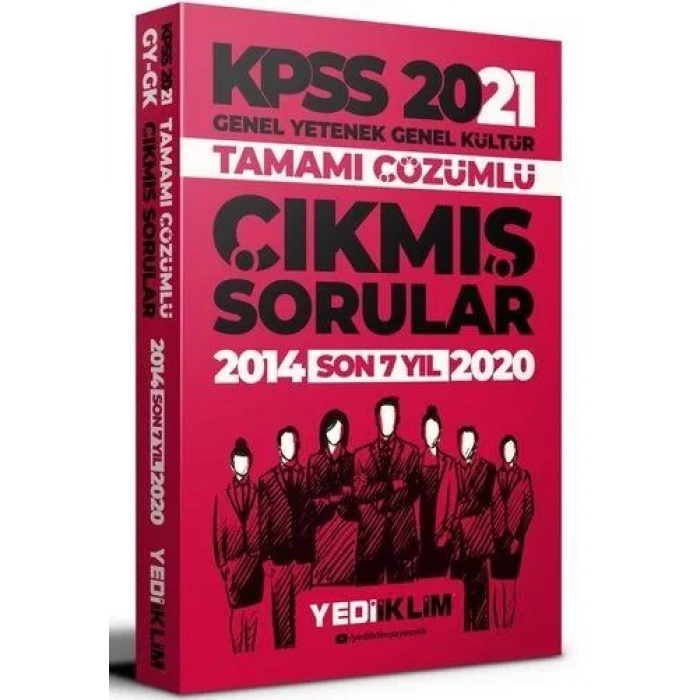 YEDİİKLİM KPSS 2021 SON 7 YIL ÇIKMIŞ SORULAR