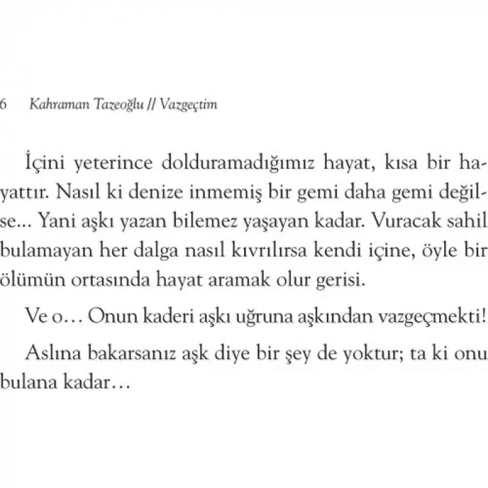 VAZGEÇTİM - DESTEK