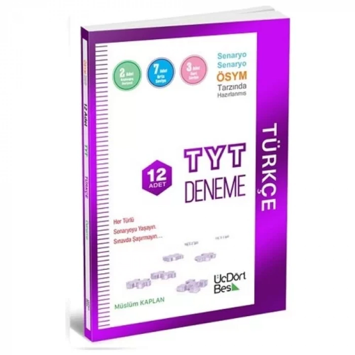 ÜÇDÖRTBEŞ TYT TÜRKÇE 12 DENEME