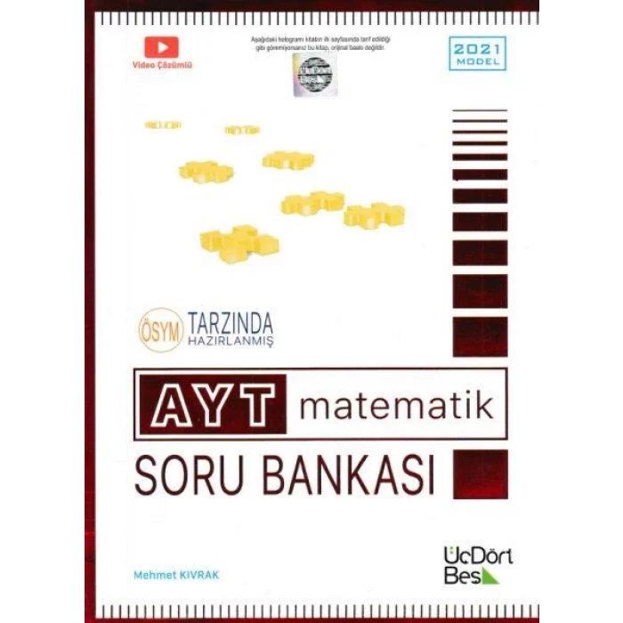 ÜÇDÖRTBEŞ AYT MATEMATİK SORU BANKASI