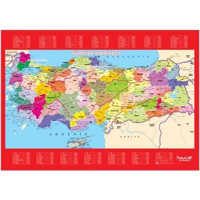 TÜRKİYE HARİTASI YAPBOZ - YUMURCAK YAYINLARI