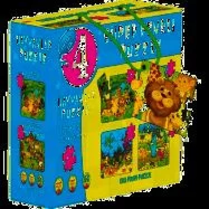 SÜPER RENKLİ PUZZLE HAYVANLAR 4 LÜ - DIYTOY