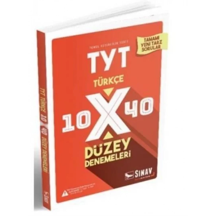 SINAV TYT TÜRKÇE DENEME 10x40