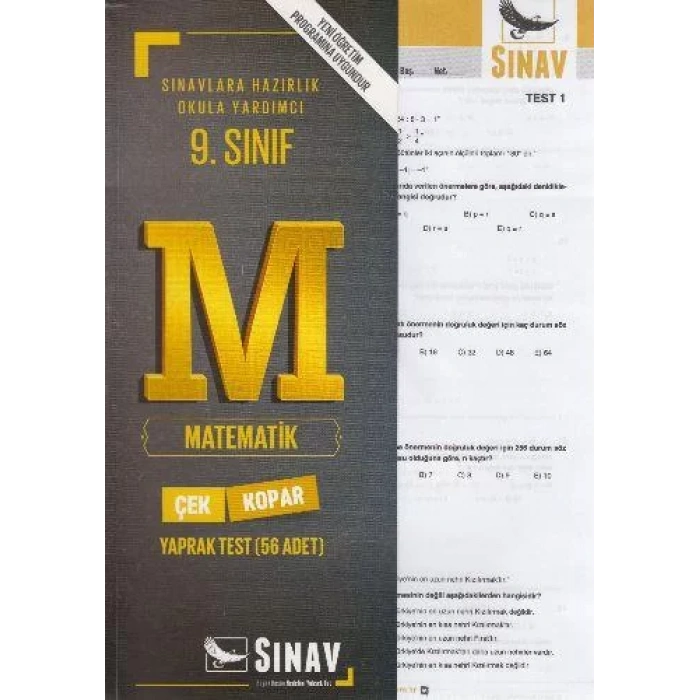 SINAV 9.SINIF MATEMATİK YAPRAK TEST