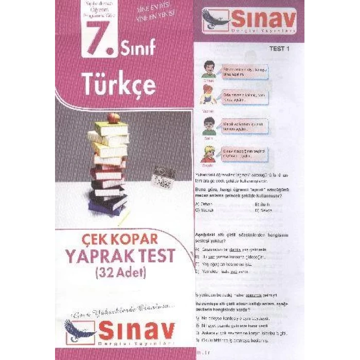 SINAV 7.SINIF TÜRKÇE YAPRAK TEST