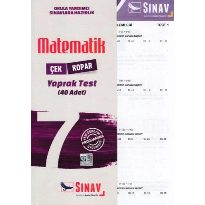 SINAV 7.SINIF MATEMATİK YAPRAK TEST