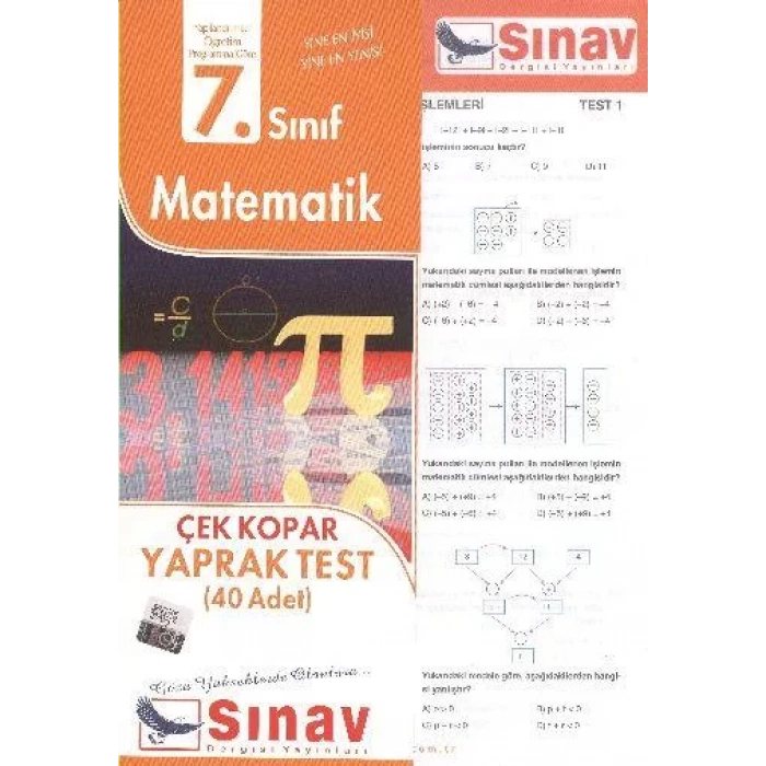 SINAV 7.SINIF MATEMATİK YAPRAK TEST