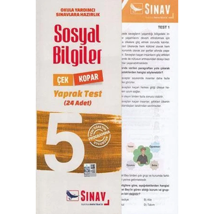 SINAV 5.SINIF TÜRKÇE YAPRAK TEST