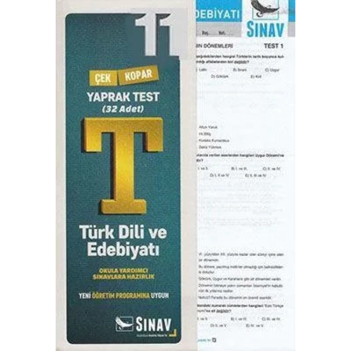SINAV 11.SINIF TÜRK DİLİ EDEBİYATI YAPRAK TEST