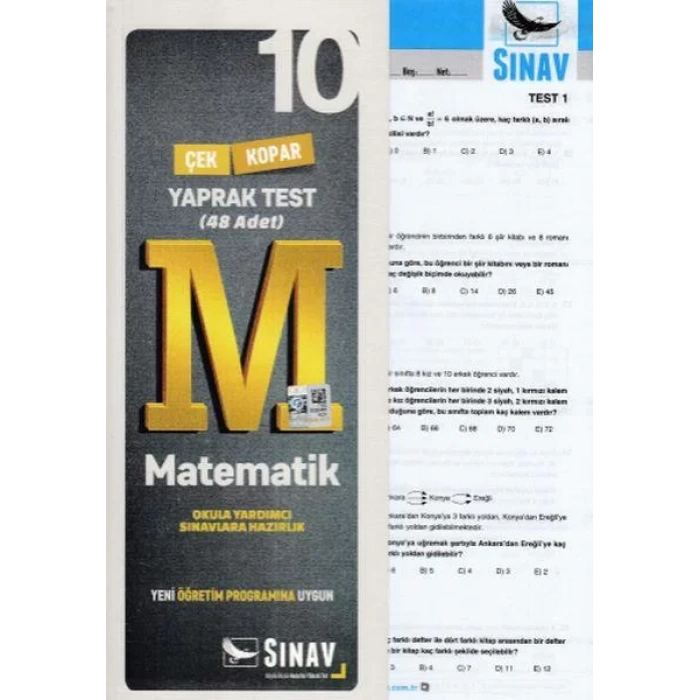 SINAV 10.SINIF MATEMATİK YAPRAK TEST