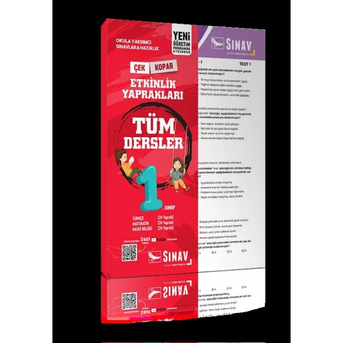 SINAV 1.SINIF TÜM DERSLER YAPRAK TEST