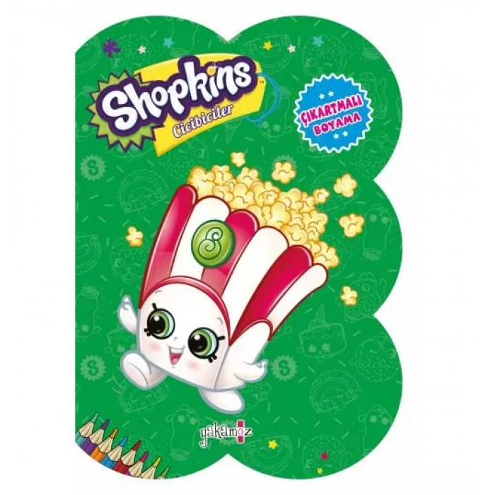 SHOPKİNS ÇIKARTMALI BOYAMA YEŞİL - YAKAMOZ