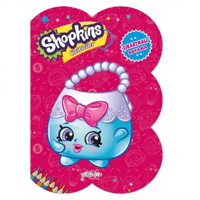 SHOPKİNS ÇIKARTMALI BOYAMA PEMBE - YAKAMOZ