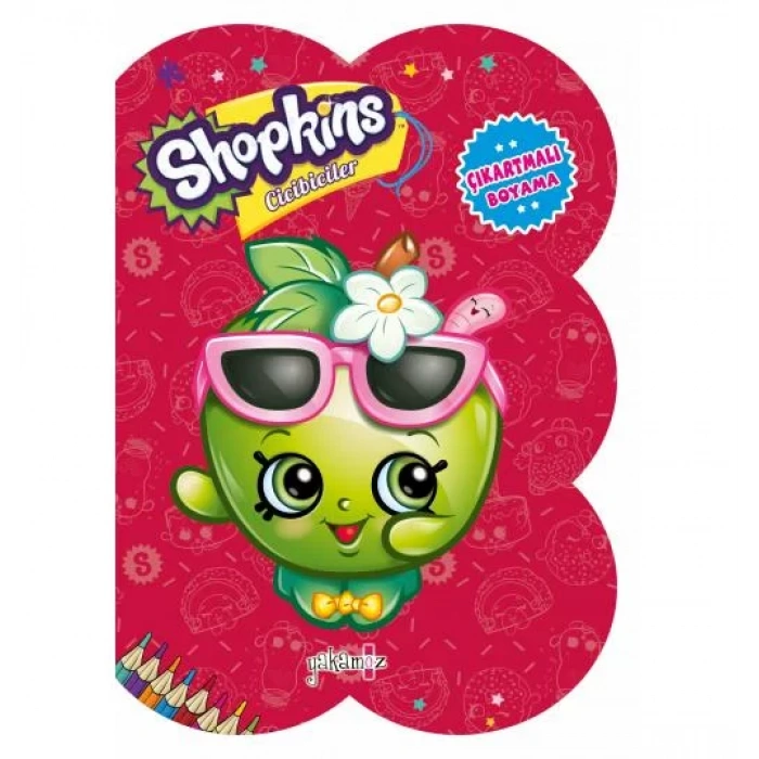 SHOPKİNS ÇIKARTMALI BOYAMA KIRMIZI - YAKAMOZ