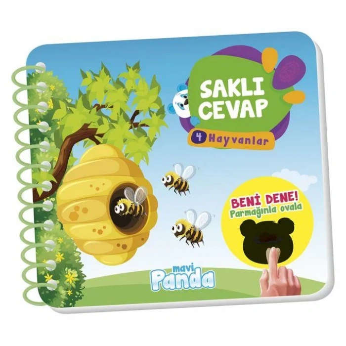 SAKLI CEVAP 4 HAYVANLAR - MAVİ PANDA