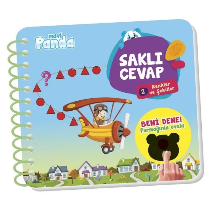 SAKLI CEVAP 2 RENKLER VE ŞEKİLLER - MAVİ PANDA