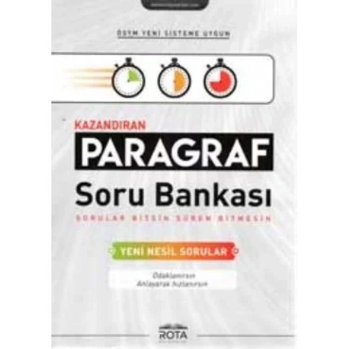 ROTA TYT PARAGRAF SORU BANKASI