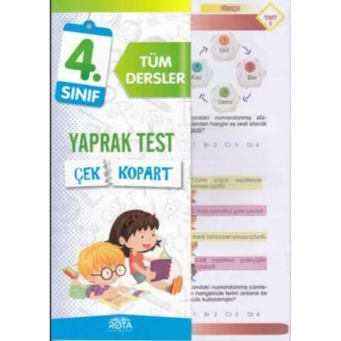 ROTA 4.SINIF TÜM DERSLER YAPRAK TEST