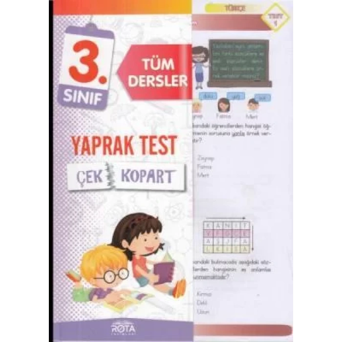 ROTA 3.SINIF TÜM DERSLER YAPRAK TEST