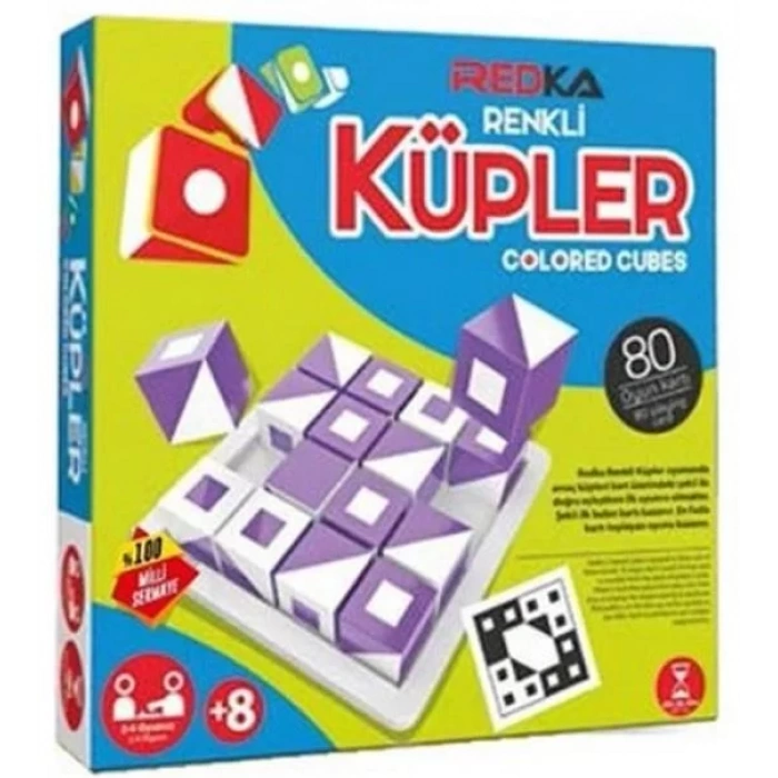 RENKLİ KÜPLER 77 OYUN KARTI - REDKA