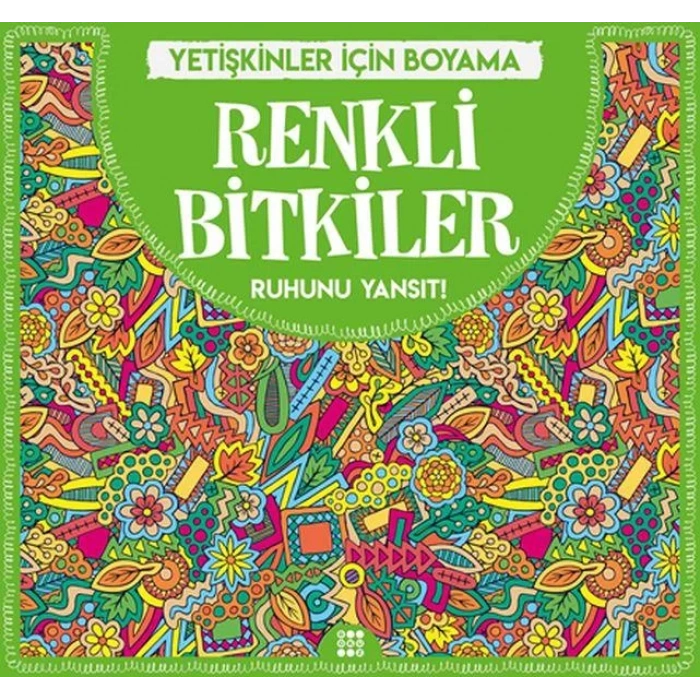 RENKLİ BİTKİLER MANDALA - DOKUZ