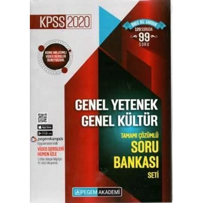 PEGEM KPSS GKGY ÇÖZÜMLÜ SORU BANKASI SETİ