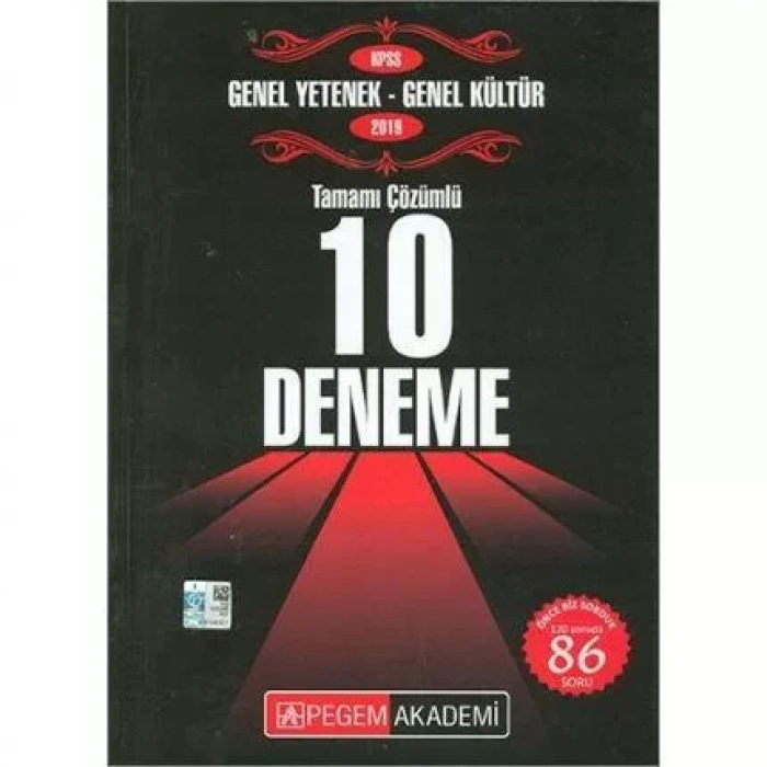 PEGEM KPSS GK GY 10 DENEME 2019 ÇÖZÜMLÜ