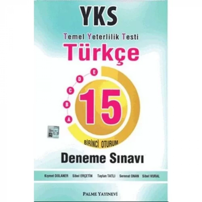 PALME TYT TÜRKÇE 15 DENEME