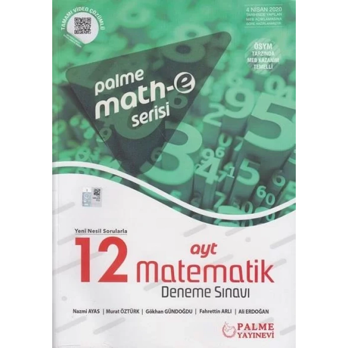PALME AYT MATH - E SERİSİ MATEMATİK 12 DENEME