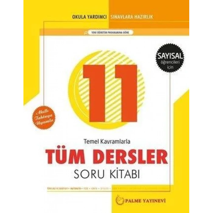 PALME 11.SINIF TÜM DERSLER SORU BANKASI (SAYISAL)