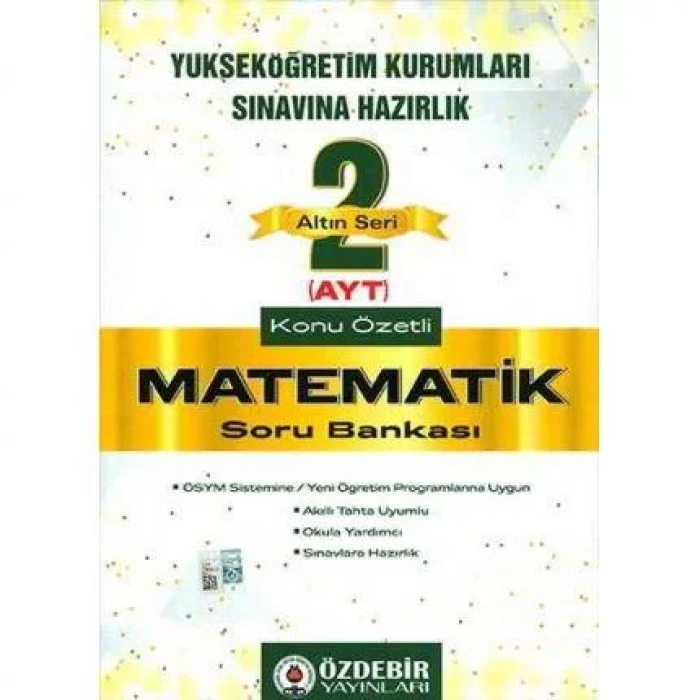 ÖZDEBİR AYT MATEMATİK KONU ÖZETLİ SORU BANKASI