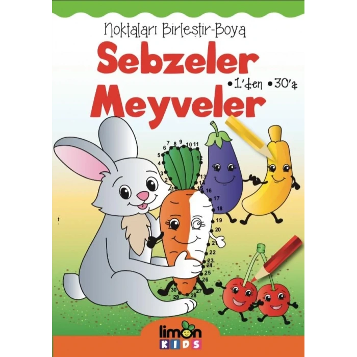 NOKTALARI BİRLEŞTİR MEYVE SEBZELER - LİMON KİDS