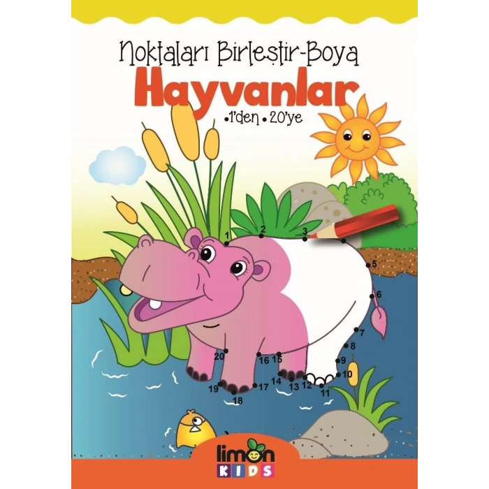 NOKTALARI BİRLEŞTİR BOYA HAYVANLAR -  LİMON KIDS