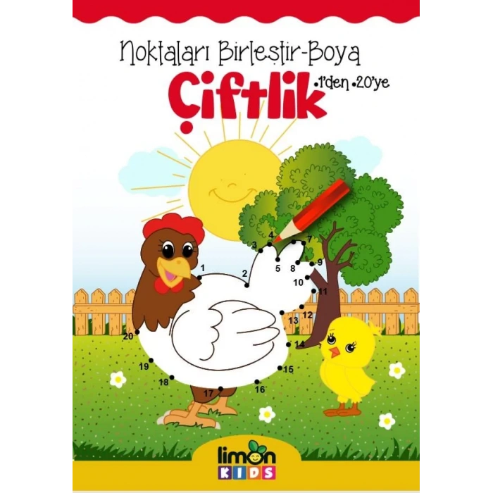 NOKTALARI BİRLEŞTİR BOYA ÇİFTLİK - LİMON KIDS