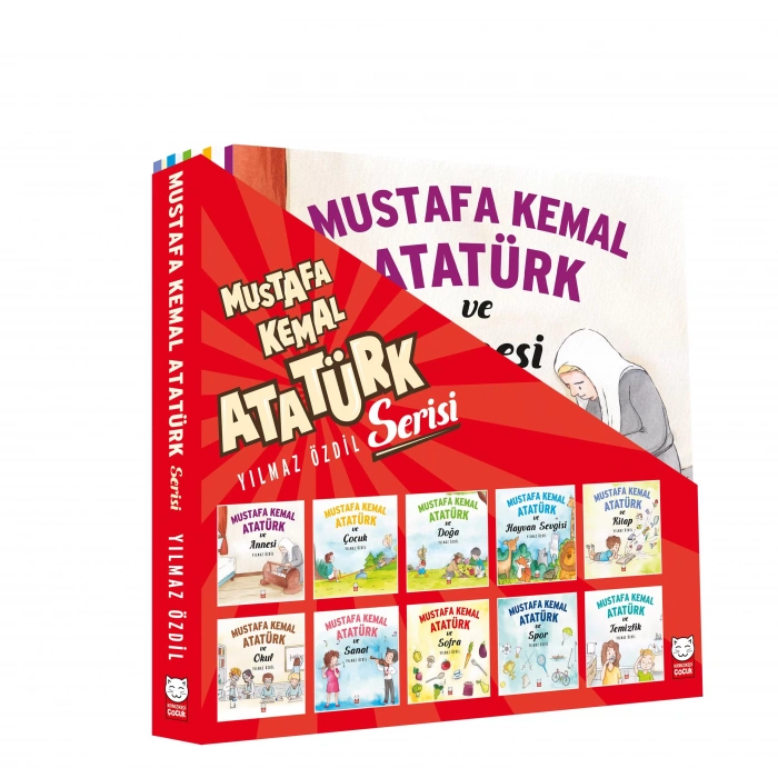 MUSTAFA KEMAL ATATÜRK SERİSİ (10 KİTAP)-KIRMIZIKED