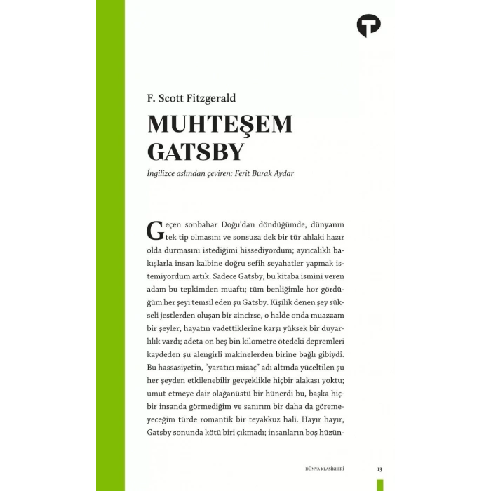 MUHTEŞEM GATSBY-TURKUVAZ