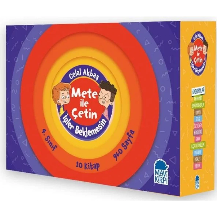 METE İLE ÇETİN İŞLER BEKLEMESİN (10 KİTAP) - MAVİ