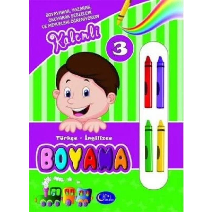 MASALCI TÜRKÇE İNGİLİZCE BOYAMA KALEMLİ 3