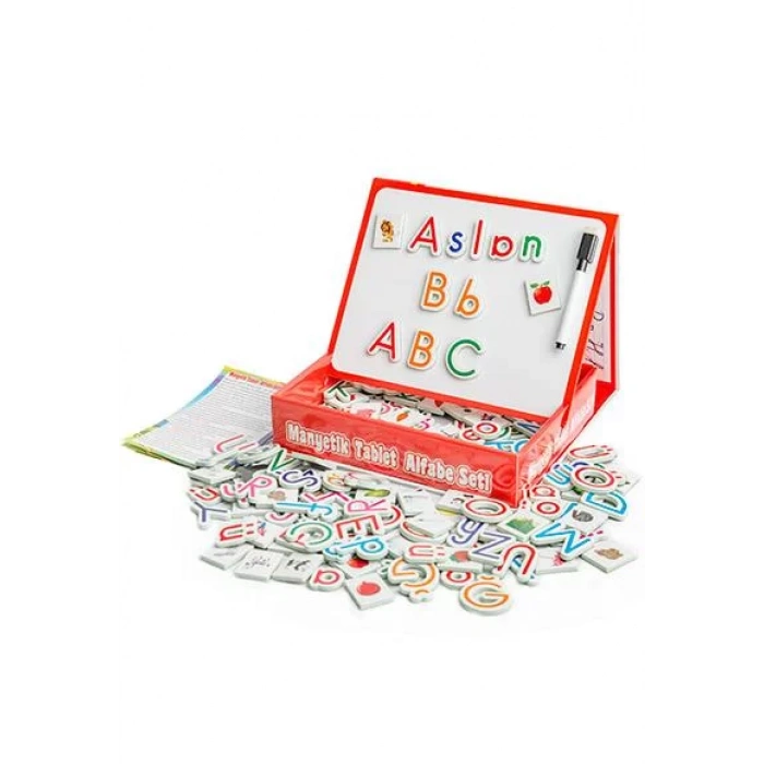 MANYETİK TABLET ALFABE SETİ YAZI TAHTASI - DIYTOY
