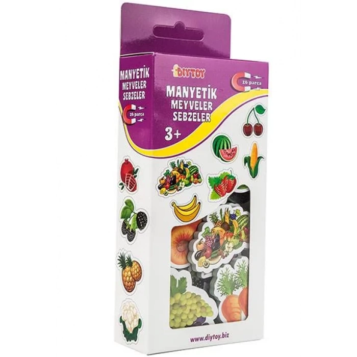 MANYETİK MEYVELER SEBZELER 3+ - DIYTOY