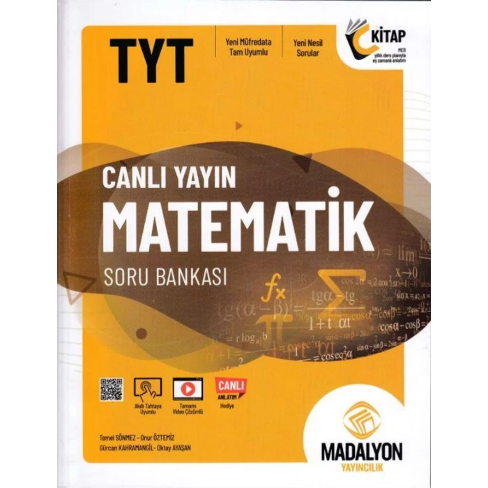 MADALYON TYT CANLI YAYIN MATEMATİK SORU BANKASI
