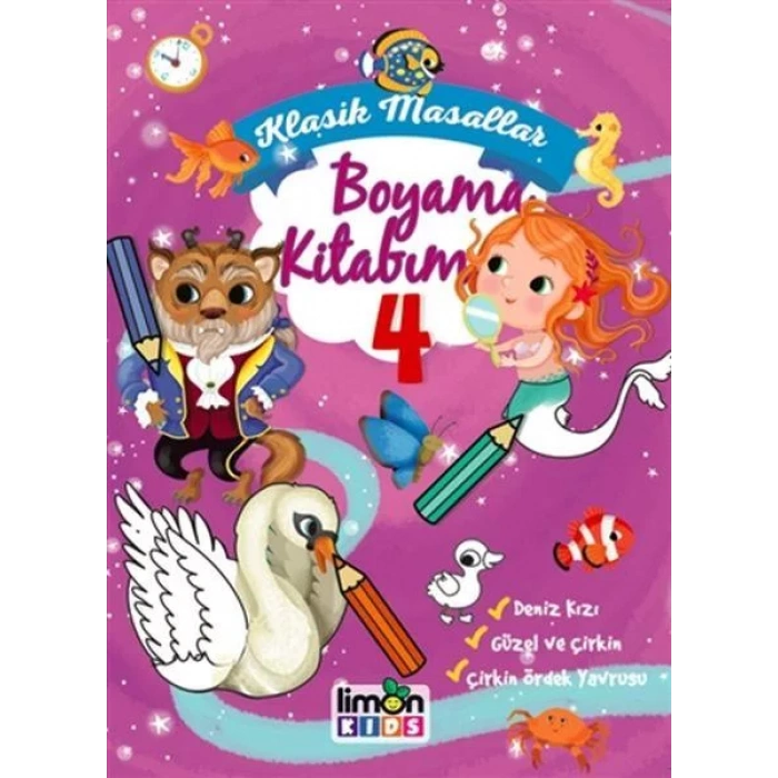 LİMON KİDS KLASİK MASALLAR BOYAMA KİTABIM 4