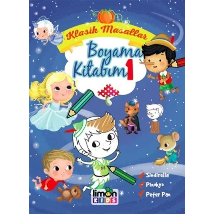 LİMON KİDS KLASİK MASALLAR BOYAMA KİTABIM 1