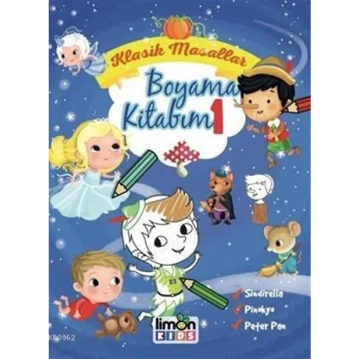 LİMON KİDS KLASİK MASALLAR BOYAMA KİTABIM 1