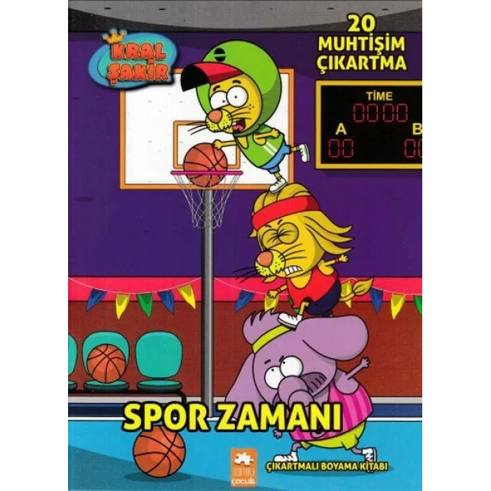 KRAL ŞAKİR ÇIKARTMALI BOYAMA SPOR ZAMANI